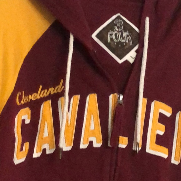 Cleveland Cavaliers sweatshirt hooded jacket Adult size Large full zip - Picture 4 of 9